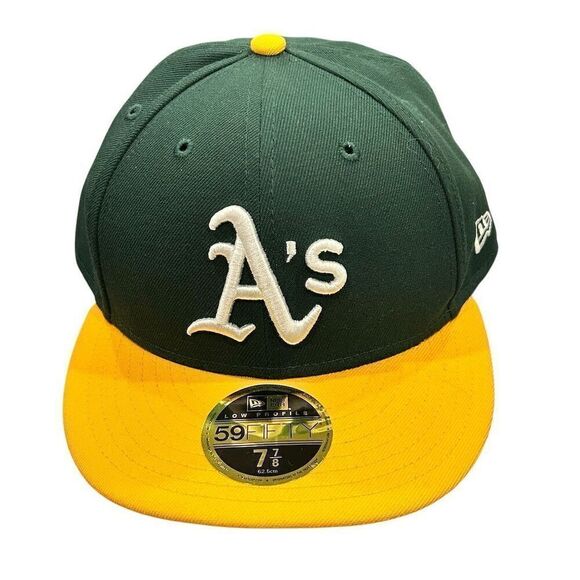 New Era Oakland Athletics 59FIFTY Fitted Cap Green Size 7 7/8 Unisex - Picture 1 of 6